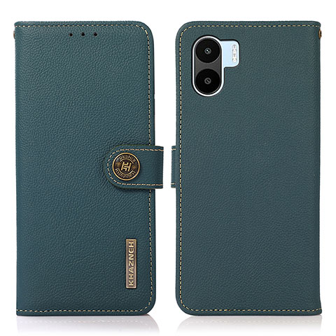 Funda de Cuero Cartera con Soporte Carcasa B02H para Xiaomi Redmi A1 Verde