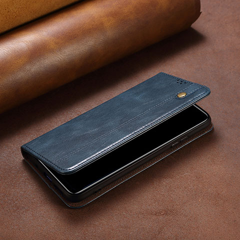 Funda de Cuero Cartera con Soporte Carcasa B02S para Xiaomi Poco F5 Pro 5G Azul
