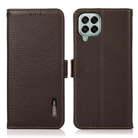 Funda de Cuero Cartera con Soporte Carcasa B03H para Samsung Galaxy M33 5G Marron