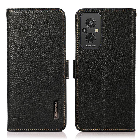 Funda de Cuero Cartera con Soporte Carcasa B03H para Xiaomi Redmi 11 Prime 4G Negro