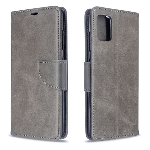 Funda de Cuero Cartera con Soporte Carcasa B04F para Samsung Galaxy M40S Gris