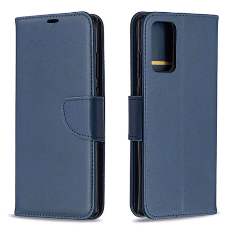 Funda de Cuero Cartera con Soporte Carcasa B04F para Samsung Galaxy Note 20 5G Azul
