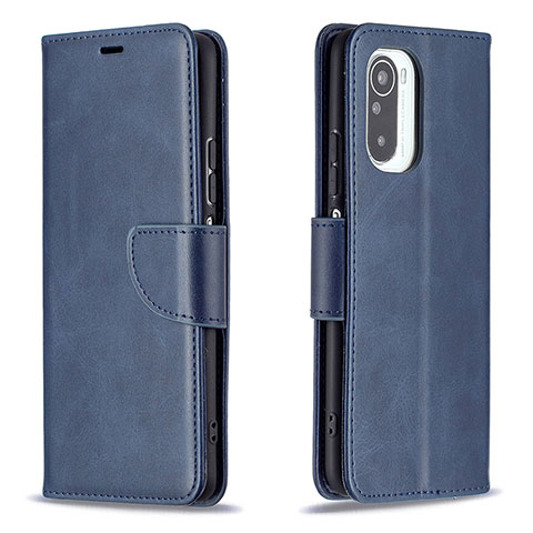 Funda de Cuero Cartera con Soporte Carcasa B04F para Xiaomi Mi 11X 5G Azul