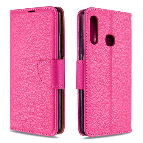 Funda de Cuero Cartera con Soporte Carcasa B06F para Samsung Galaxy A70E Rosa Roja