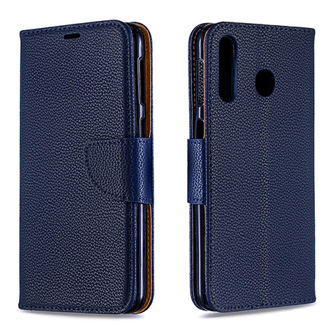 Funda de Cuero Cartera con Soporte Carcasa B06F para Samsung Galaxy M30 Azul