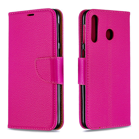 Funda de Cuero Cartera con Soporte Carcasa B06F para Samsung Galaxy M30 Rosa Roja