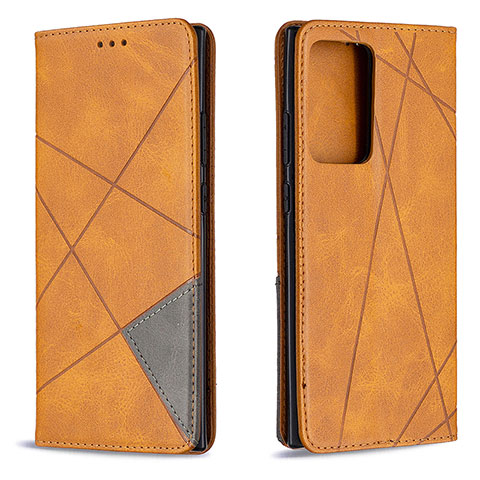 Funda de Cuero Cartera con Soporte Carcasa B07F para Samsung Galaxy Note 20 Ultra 5G Marron Claro