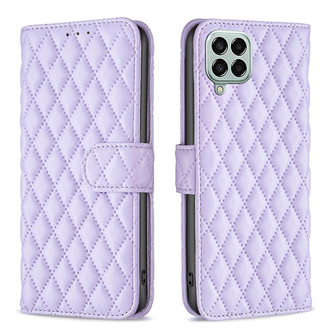 Funda de Cuero Cartera con Soporte Carcasa B11F para Samsung Galaxy M33 5G Morado