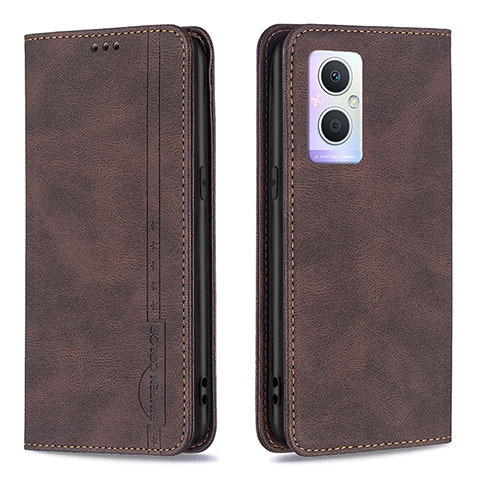 Funda de Cuero Cartera con Soporte Carcasa B15F para OnePlus Nord N20 5G Marron