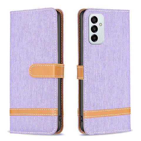 Funda de Cuero Cartera con Soporte Carcasa B16F para Samsung Galaxy M23 5G Purpura Claro