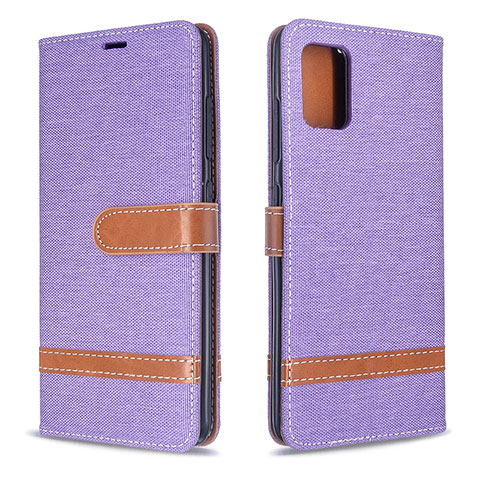 Funda de Cuero Cartera con Soporte Carcasa B16F para Samsung Galaxy M40S Purpura Claro