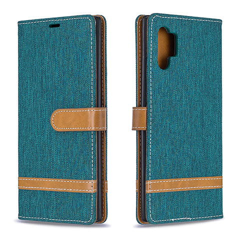 Funda de Cuero Cartera con Soporte Carcasa B16F para Samsung Galaxy Note 10 Plus 5G Verde