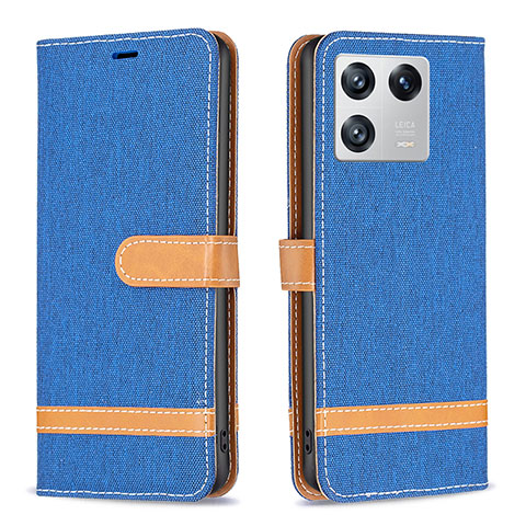 Funda de Cuero Cartera con Soporte Carcasa B16F para Xiaomi Mi 13 Pro 5G Azul