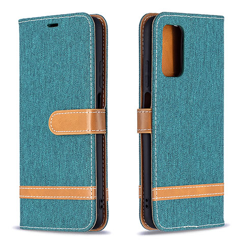 Funda de Cuero Cartera con Soporte Carcasa B16F para Xiaomi Poco M3 Verde