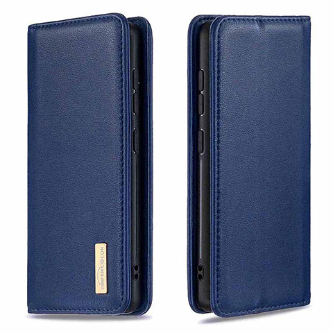 Funda de Cuero Cartera con Soporte Carcasa B17F para Samsung Galaxy A71 4G A715 Azul