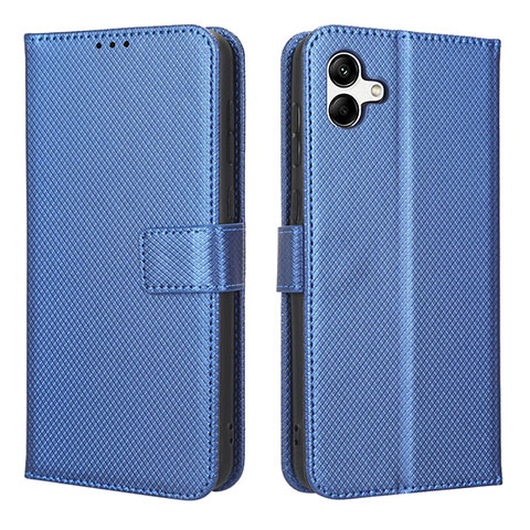 Funda de Cuero Cartera con Soporte Carcasa BY1 para Samsung Galaxy M04 Azul
