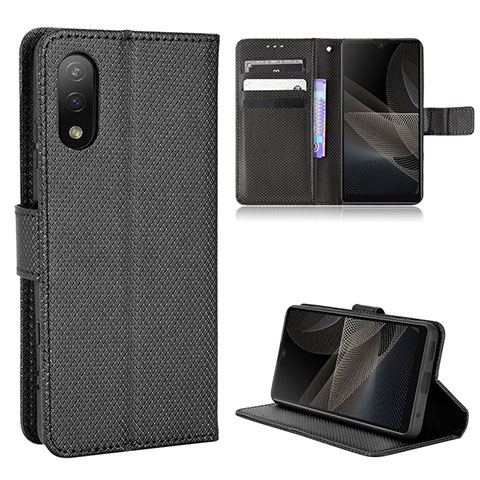 Funda de Cuero Cartera con Soporte Carcasa BY1 para Sony Xperia Ace II Negro