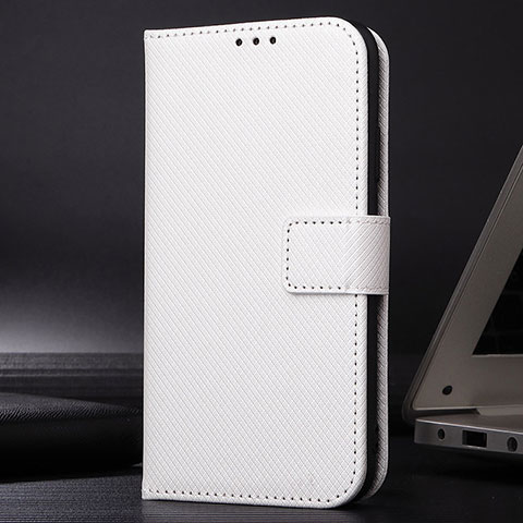 Funda de Cuero Cartera con Soporte Carcasa BY1 para Xiaomi Mi Note 10 Lite Blanco