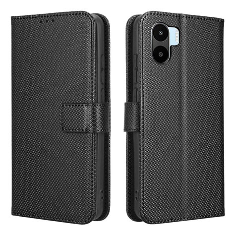 Funda de Cuero Cartera con Soporte Carcasa BY1 para Xiaomi Redmi A1 Negro