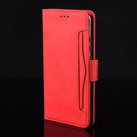 Funda de Cuero Cartera con Soporte Carcasa BY2 para Xiaomi Redmi Note 9 Pro Rojo