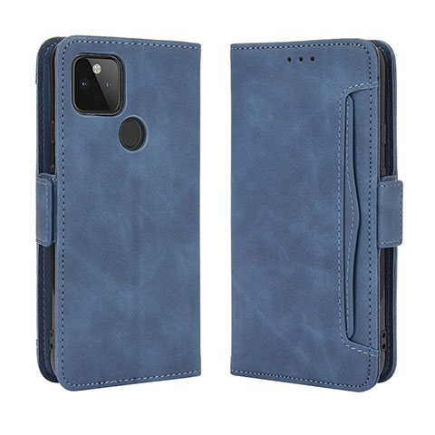 Funda de Cuero Cartera con Soporte Carcasa BY3 para Google Pixel 4a 5G Azul