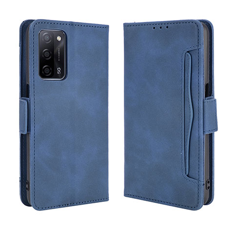 Funda de Cuero Cartera con Soporte Carcasa BY3 para Oppo A53s 5G Azul