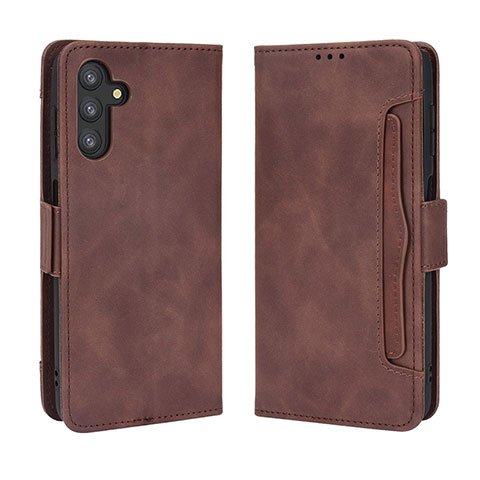 Funda de Cuero Cartera con Soporte Carcasa BY3 para Samsung Galaxy A04s Marron