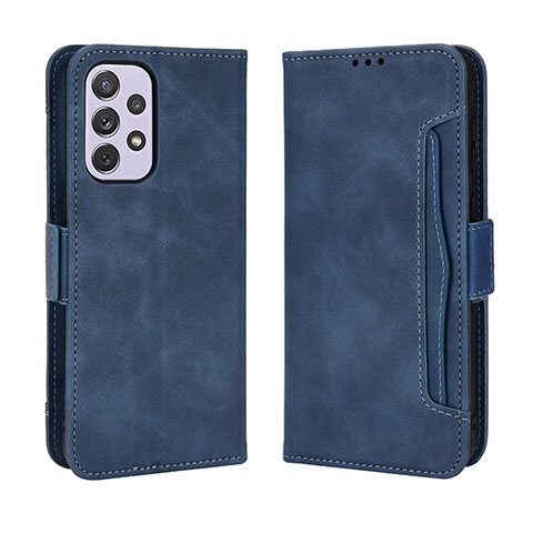 Funda de Cuero Cartera con Soporte Carcasa BY3 para Samsung Galaxy A73 5G Azul