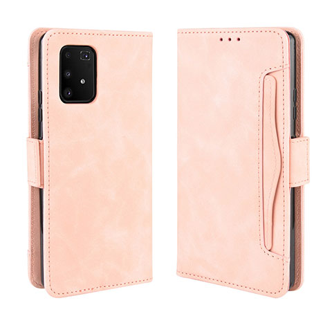 Funda de Cuero Cartera con Soporte Carcasa BY3 para Samsung Galaxy M80S Rosa