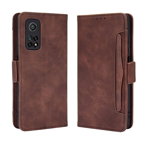 Funda de Cuero Cartera con Soporte Carcasa BY3 para Xiaomi Redmi K30S 5G Marron