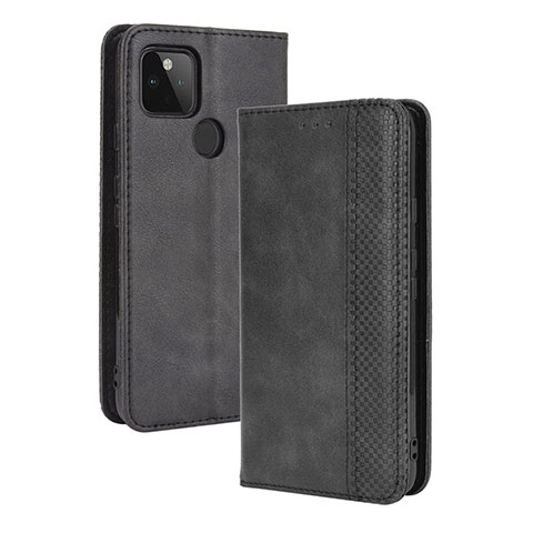 Funda de Cuero Cartera con Soporte Carcasa BY4 para Google Pixel 4a 5G Negro