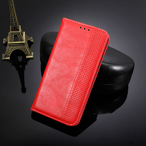 Funda de Cuero Cartera con Soporte Carcasa BY4 para Nokia X20 Rojo