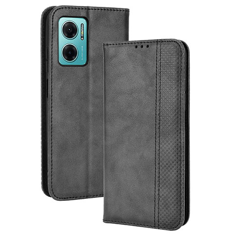 Funda de Cuero Cartera con Soporte Carcasa BY4 para Xiaomi Redmi Note 11E 5G Negro