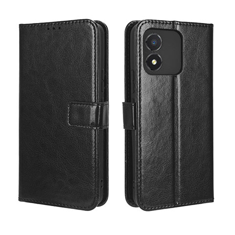 Funda de Cuero Cartera con Soporte Carcasa BY5 para Huawei Honor X5 Negro