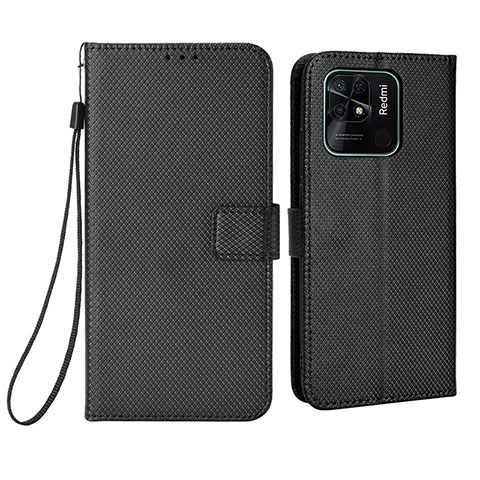 Funda de Cuero Cartera con Soporte Carcasa BY6 para Xiaomi Redmi 10C 4G Negro