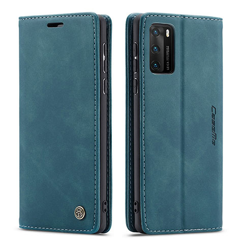 Funda de Cuero Cartera con Soporte Carcasa C01S para Huawei P40 Azul