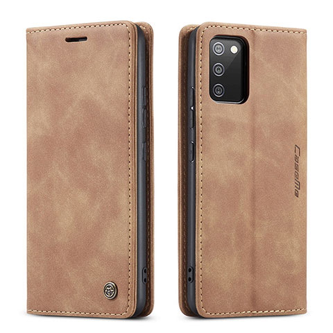 Funda de Cuero Cartera con Soporte Carcasa C01S para Samsung Galaxy A03s Marron