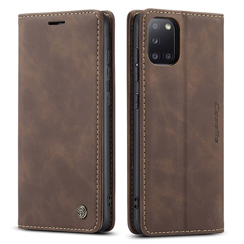 Funda de Cuero Cartera con Soporte Carcasa C01S para Samsung Galaxy A31 Marron