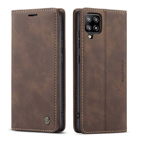 Funda de Cuero Cartera con Soporte Carcasa C01S para Samsung Galaxy A42 5G Marron