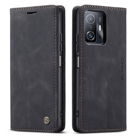 Funda de Cuero Cartera con Soporte Carcasa C01S para Xiaomi Mi 11T 5G Negro