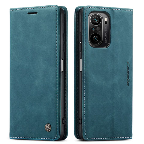 Funda de Cuero Cartera con Soporte Carcasa C01S para Xiaomi Mi 11X 5G Azul