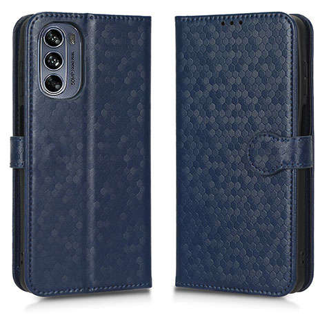 Funda de Cuero Cartera con Soporte Carcasa C01X para Motorola Moto G62 5G Azul