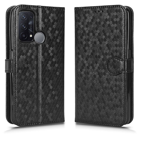 Funda de Cuero Cartera con Soporte Carcasa C01X para Oppo Reno5 A Negro