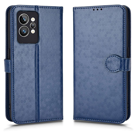 Funda de Cuero Cartera con Soporte Carcasa C01X para Realme GT2 Pro 5G Azul