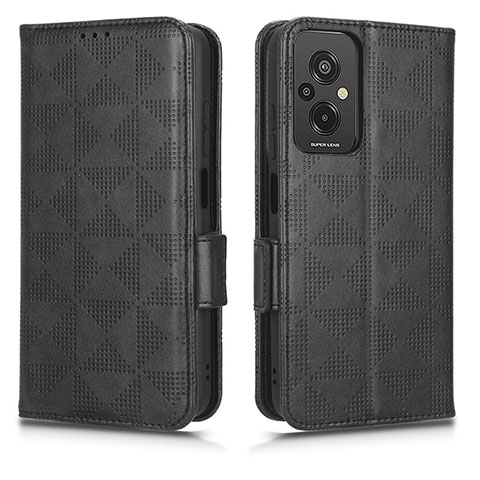 Funda de Cuero Cartera con Soporte Carcasa C02X para Xiaomi Redmi 11 Prime 4G Negro