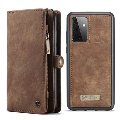 Funda de Cuero Cartera con Soporte Carcasa C03S para Samsung Galaxy A72 5G Marron