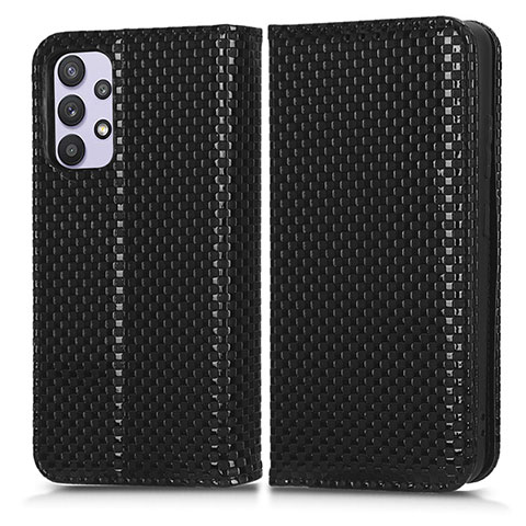 Funda de Cuero Cartera con Soporte Carcasa C03X para Samsung Galaxy A32 5G Negro