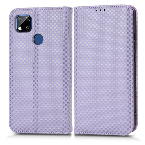 Funda de Cuero Cartera con Soporte Carcasa C03X para Xiaomi POCO C31 Morado