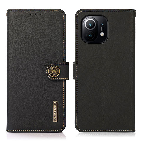 Funda de Cuero Cartera con Soporte Carcasa C07 para Xiaomi Mi 11 Lite 5G Negro