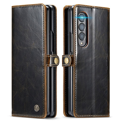 Funda de Cuero Cartera con Soporte Carcasa CS2 para Samsung Galaxy Z Fold4 5G Marron